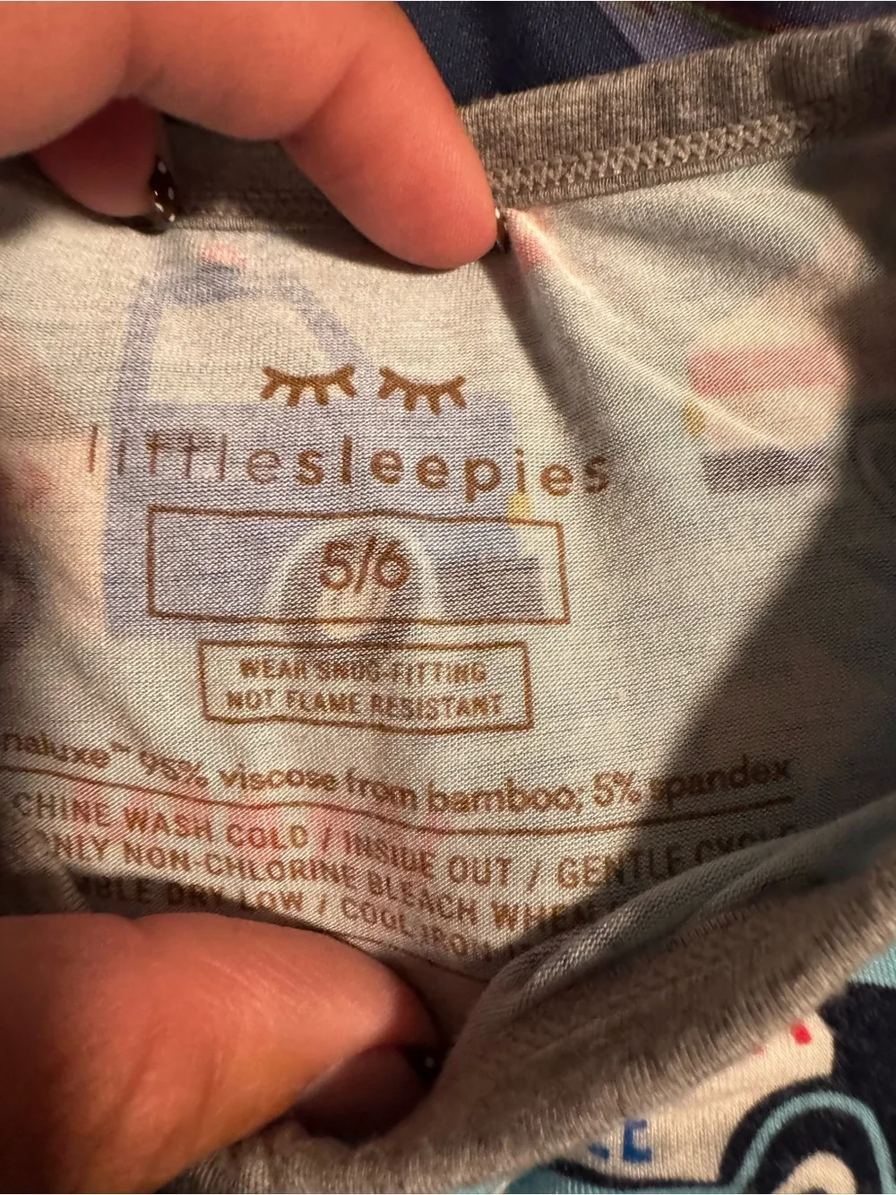 Little Sleepies Light Blue Emergency Vehicle Pajama Set shorts and short sleeve